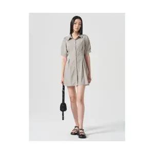 에잇세컨즈 8SECONDS 퍼프 반소매 셔츠 원피스 베이지 354571NB1A 1725531