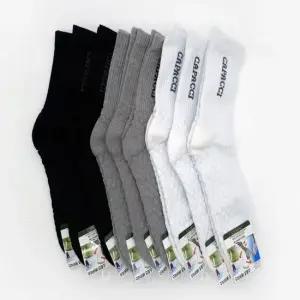 남성 3컬러 이중파일 스포츠양말 에어삭스 장목 3켤레