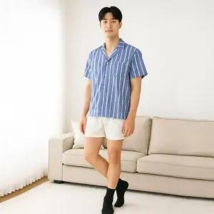 남성 무지 수면양말5족 보온 탁텔 겨울 국