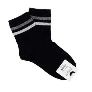 여성용 삼색 중목양말 블랙 교복 청소년 삭스 직장인