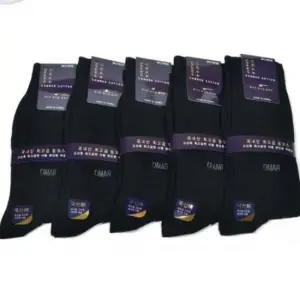 남성양말 쿨샵 남성 장목양말 도톰한 순면 5켤레