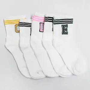 학생양말 편한 여성 중목 패션 양말 5켤레