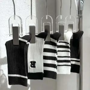 여성 패션 스니커즈 양말 중목 양말 5종 세트