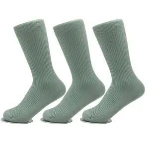 남성 가는 골지 빅사이즈 장목 양말 웜그린 3켤레 280-330mm