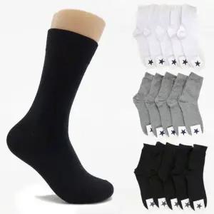 남성 무지 양말 정장 캐주얼 양말 5켤레