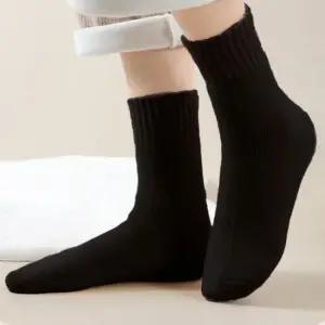 겨울 여성 기모 양말 방한 보온 포근이양말 중목 발열