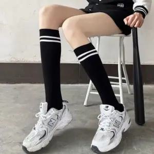 반 스타킹 니삭스 무릎 양말 여성 오버 롱 라인 2p