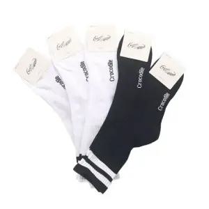 남성용 크로커다일 이중바닥 스포츠 장목양말 5켤레