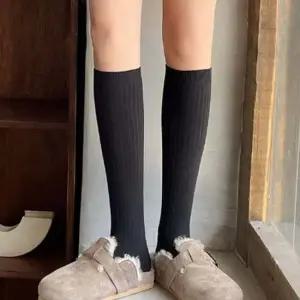 여성 기본 스타일 골지 패션 반 스타킹 양말 니삭스