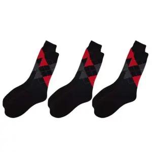 남자양말 신사정장양말 아가일 (빨강) 3켤레