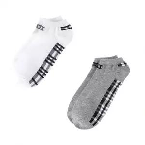 남자 발바닥 체크 무늬 발목 패션 양말 5켤레 묶음