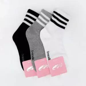 여성 학생중목양말 발목밴딩 크로커다일 고급진양말