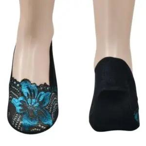 플라워 디자인 여성덧신 논슬립 숙녀덧신 5켤레