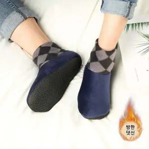 남성 방한 덧신 벨벳 겨울 양말 3켤레 묶음