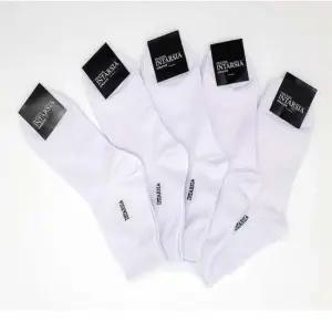 남성 무지 중목양말 정장양말 화이트 5켤레