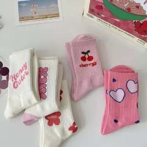 여성 캐주얼 반바지 원피스 포인트 스니커즈 양말 5종