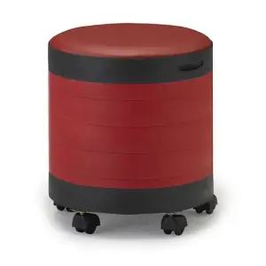 6단수납의자-로라 레드) 수납의자 화장대의자 식탁의자 장난감수납겸용의자