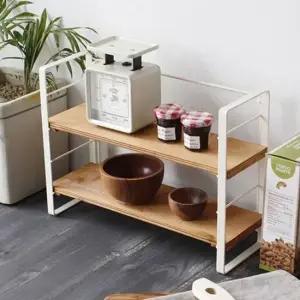 빈티지 2단 우드 선반 화이트) 다용도걸이 도어훅 주방걸이 벽선반 원목선반 북선반