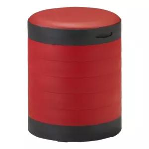 7단수납의자-고정 레드) 수납의자 화장대의자 식탁의자 장난감수납겸용의자