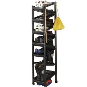 공간 활용도 높은 조립식 신발장 11단 고급형 정리 정돈 간편 이동 활용