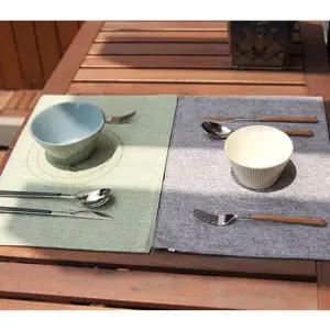 커트러리 린넨 테이블 매트 1P 식탁 플레이팅 주방 린넨테이블매트 식판매트