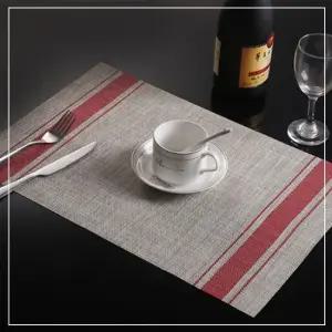 북유럽풍 테이블 플레이팅 데코 매트 스트라이프 식탁유리대용 품격식탁매트