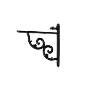 카페 인테리어 유리 선반 지지대 선반대 택 흑색 낱개 선반브라켓 선반지지대 선반받침