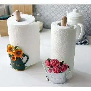 플라워 마블 키친타올 홀더 1P 주방 키친랙 랩걸이 키친타올홀더 키친타올걸이 키친랙