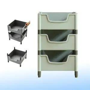 틈새 멀티 수납장 오픈 코너 선반 다용도 박스 3단 틈새수납장 오픈수납장 3단수납장