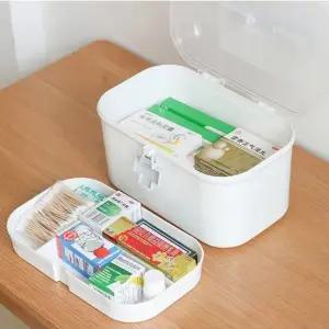 키밍 십자 구급함 정리함 플라스틱 구급상자 수납박스 다용도수납함 수납정리함 약상자