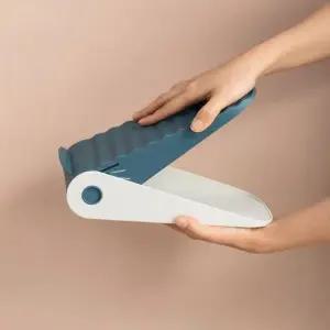 높이가 조절되는 접이식 슈즈렉 슈즈렉 신발거치대 신발장정리대 슈즈랙 원룸신발장