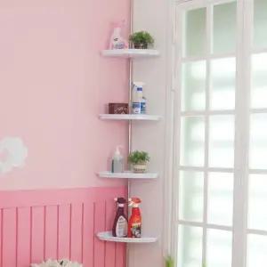 백색코너선반4단 화장실 코너장