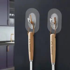 초강력후크 대 2P 주방 도구걸이 국자 행거 조리 정리 벽걸이 욕실행거 화장실행거