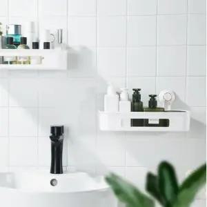 키밍 흡착식 벽선반 벽걸이선반 벽고정선반 욕실 수납선반 흡착식벽선반 무지주벽선반