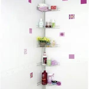 스텐코너선반 5단 화장실 코너장