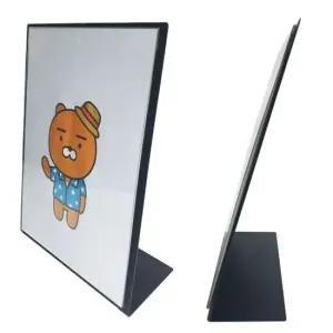 철재L자스탠드+자석형PETcase) 안내판 가격표 광고판 안내판 광고판 광고스탠드 가격표