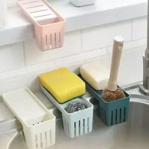 키밍 흡착식 거치대 비누 배수랙 플라스틱 스폰지 주방드레인 비누배수랙 플라스틱수납
