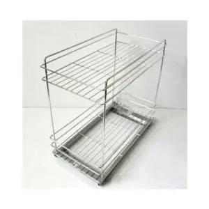 가구부속 레일2단망 다용도 수납장 수납대 가구부속 철제서랍장 레일수납