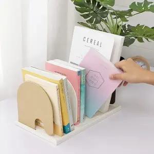 오피스 공부방 깔끔 데스크 서류정리 3단 독서 책꽂이 책선반 책정리함 책정리 3단 조립형