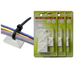 전선 케이블 타이 고정용 마운트 15개 DIY철물 고정마운트 철물