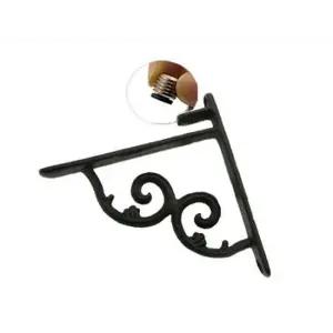 벽면 인테리어 꾸미기 유리 선반용 지지대 흑색 낱개 선반브라켓 선반지지대 선반받침