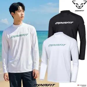 다이나핏 DYNAFIT YMM24206다이나핏남성 파도 레터링 루즈핏 UV차단 긴팔 래쉬가드 티셔츠기존가 89,000원