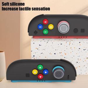 닌텐도 호환 스위치 2 버튼 그립 캡 조이스틱 + 스티커 세트 Switch2 호환 액세서리 용 호환 실리콘 소재