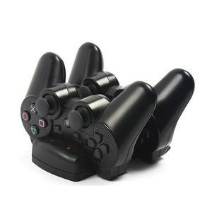 PS3/PS Move 컨트롤러 충전기 스테이션소니 호환 플레이스테이션 3용 듀얼 USB 케이블포함 도크 스탠드 LED