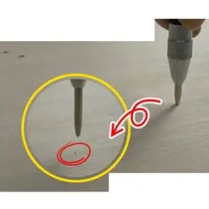 [하프클럽/]1개 구멍 못자리 마킹 도구 드릴 침 작업 타공 펀치