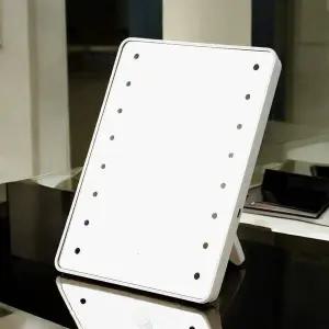 GDM 화이트라인 스타일 3단 LED 조명 거울