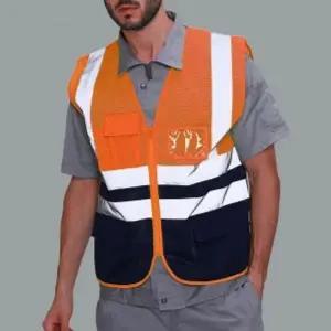 [하프클럽/]360도 야광 반사 메쉬 안전조끼(XXL) 형광작업조끼