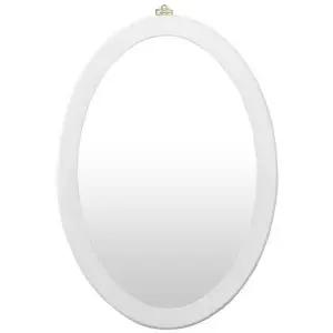 GPM7164 화이트 타원형 벽거울 69cm 제조한국