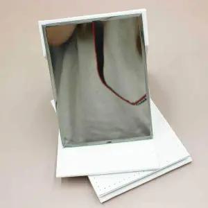 접이식 거울 미니 휴대용 유리 화이트