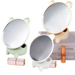 뷰레이터닷컴 고양이 미니 탁상거울 화장대 거울